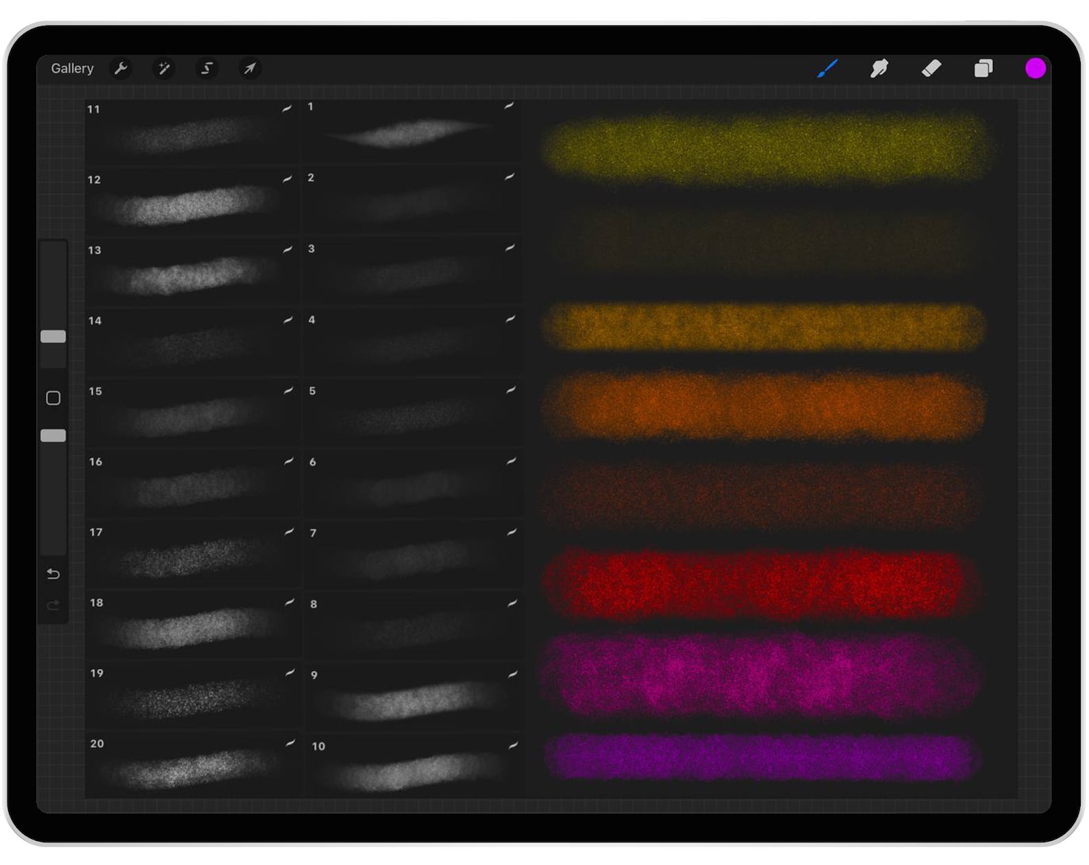 23 Procreate Grain Effect Brushes Procreate Noise Brushes Etsy