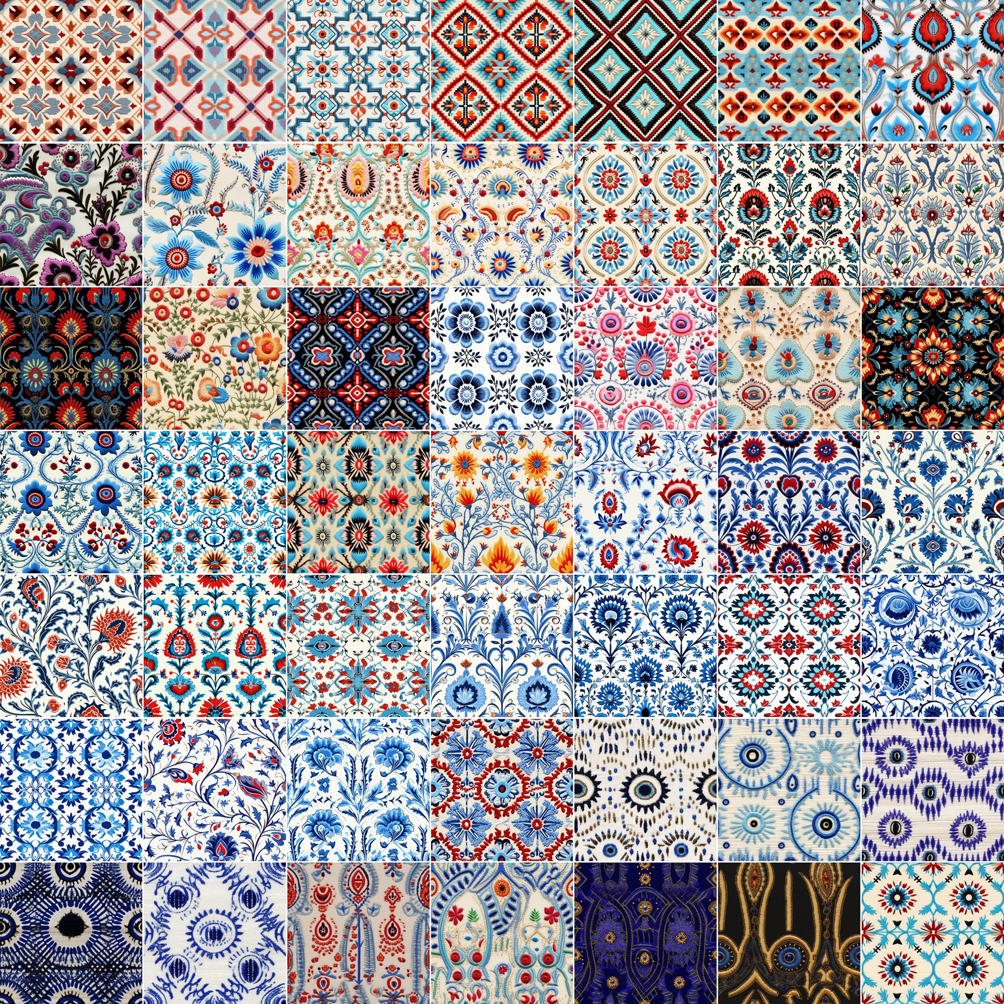110 Procreate Turkish Patterns | Traditional Turkish Pattern Seamless ...