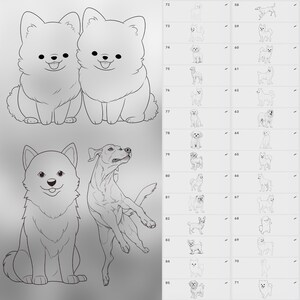 100 Procreate Dog Stamps | Procreate Animal Stamp Brushes | Procreate ...