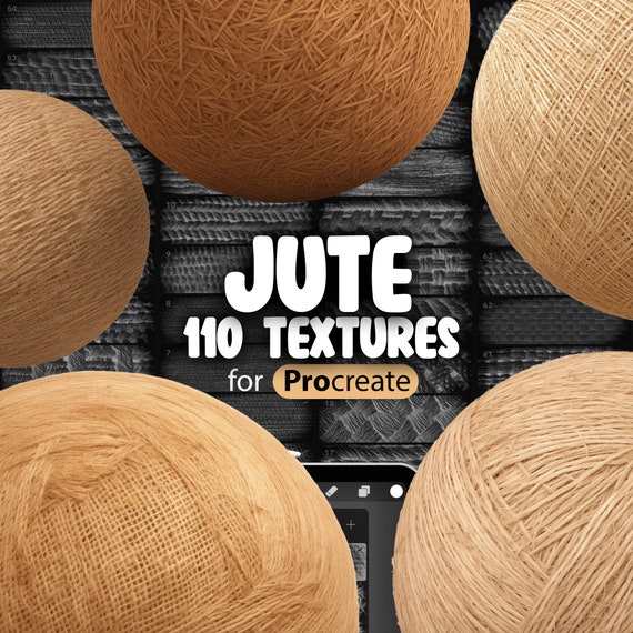 110 Procreate Jute Textures | Procreate Jute Burlap Brush | Procreate Woven Jute Fabric Brush | Procreate Jute Sack Brush