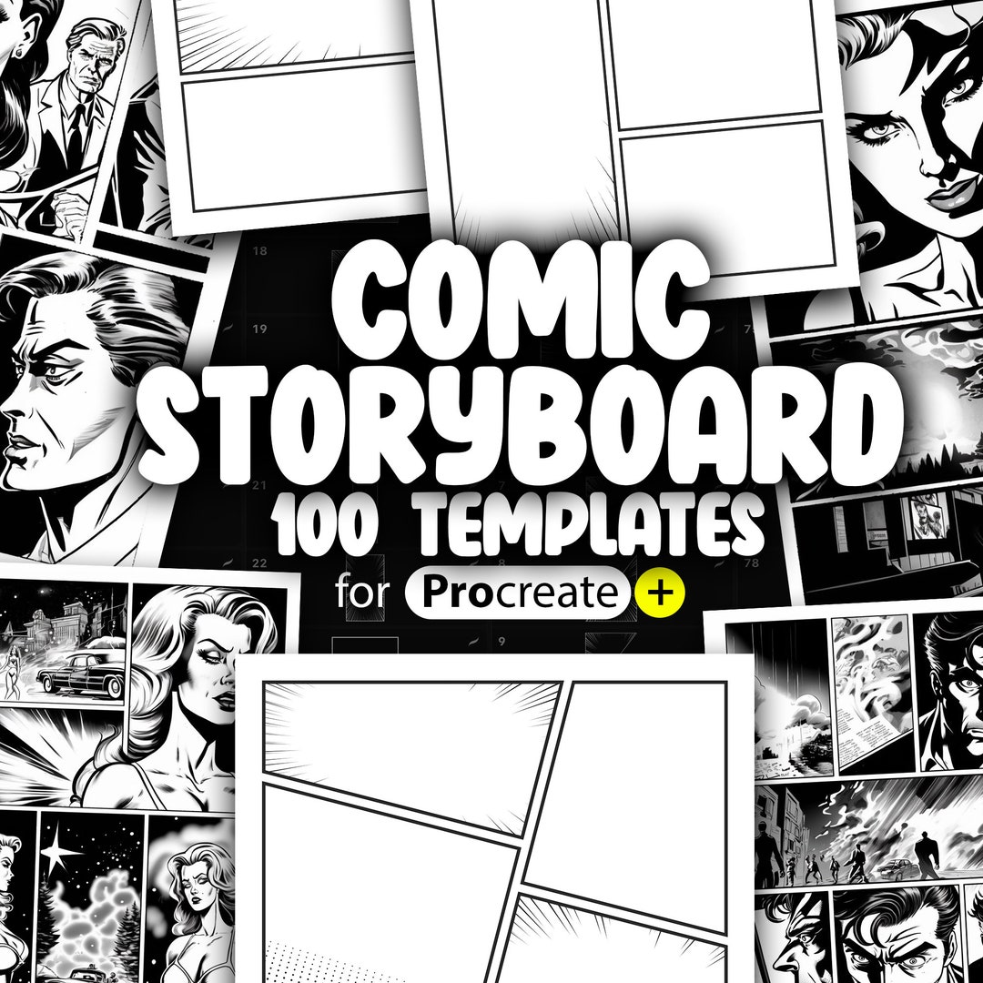 100 Procreate Comic Storyboard Template Builder Procreate Comic Pop Art 100 Procreate Comic Storyboard Template Builder Procreate Comic Pop Art