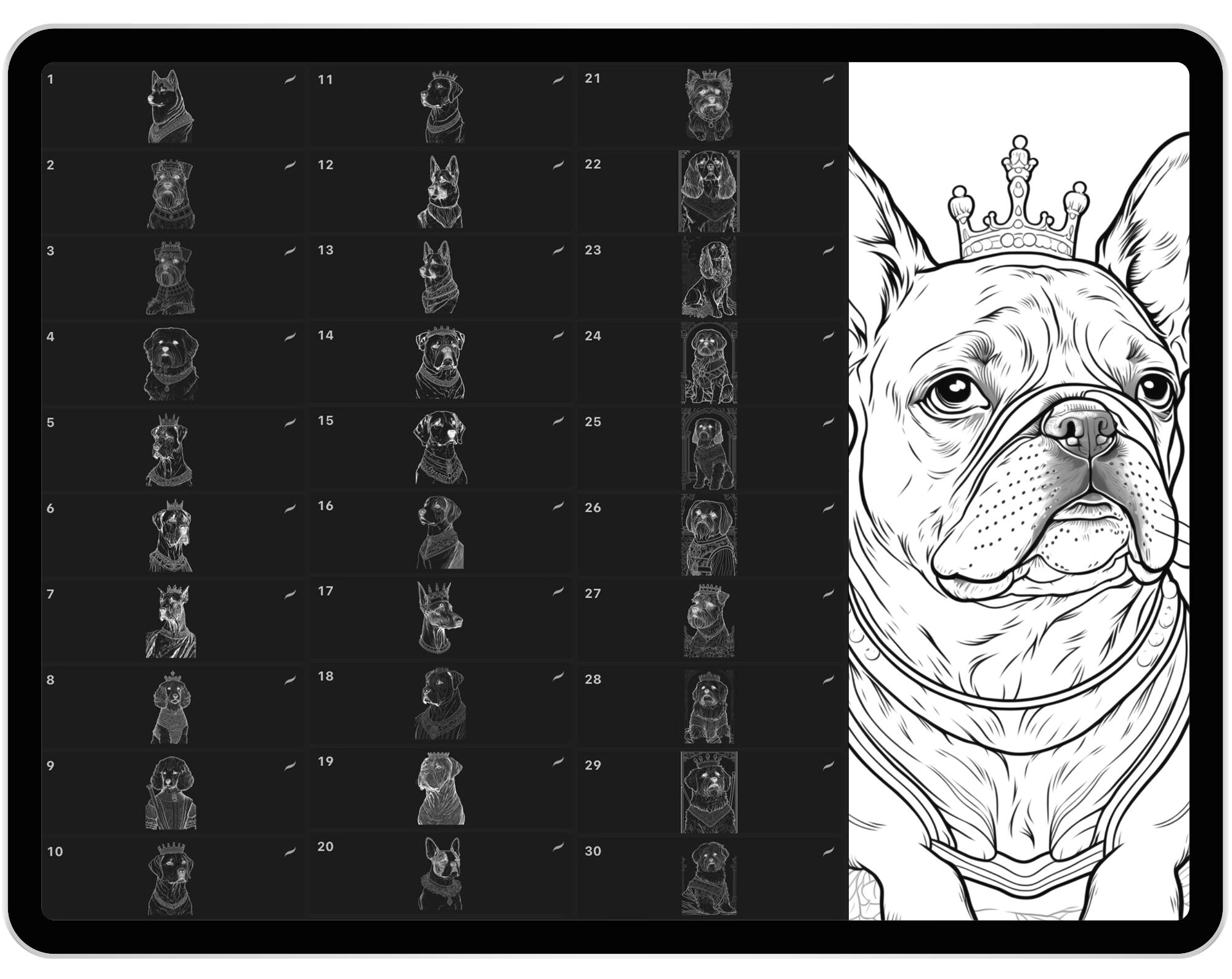 60 Procreate Dog Renaissance Portraits Stamp Brushes, Procreate Royal ...