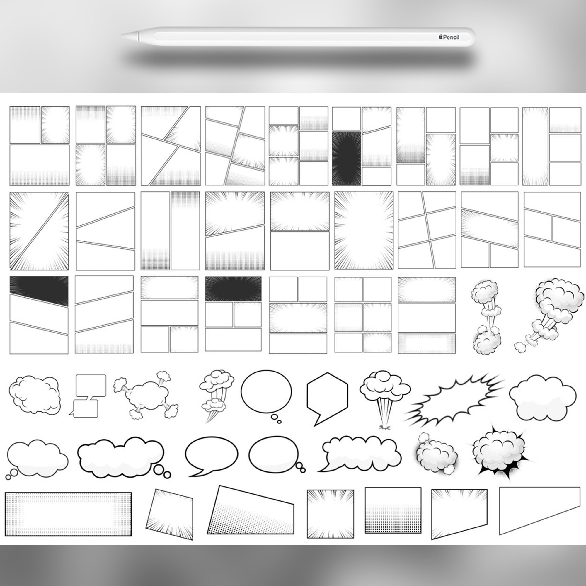 100+ Procreate Comic Storyboard Template Builder | Maak komische pop ...