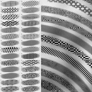 100 Procreate Optical Illusion Pattern Brush Geometric Pattern For