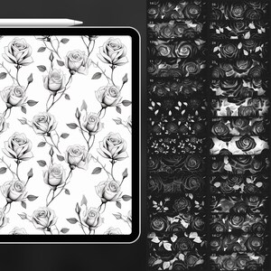110 Procreate Roses Patterns Flowers Procreate Seamless Texture 110 Procreate Roses Patterns Flowers Procreate Seamless Texture