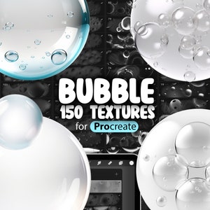 150 Procreate Bubbles Textures | Procreate Soap Bubbles Brushes | Procreate Underwater Bubbles Brushes | Procreate Champagne Bubbles Brush