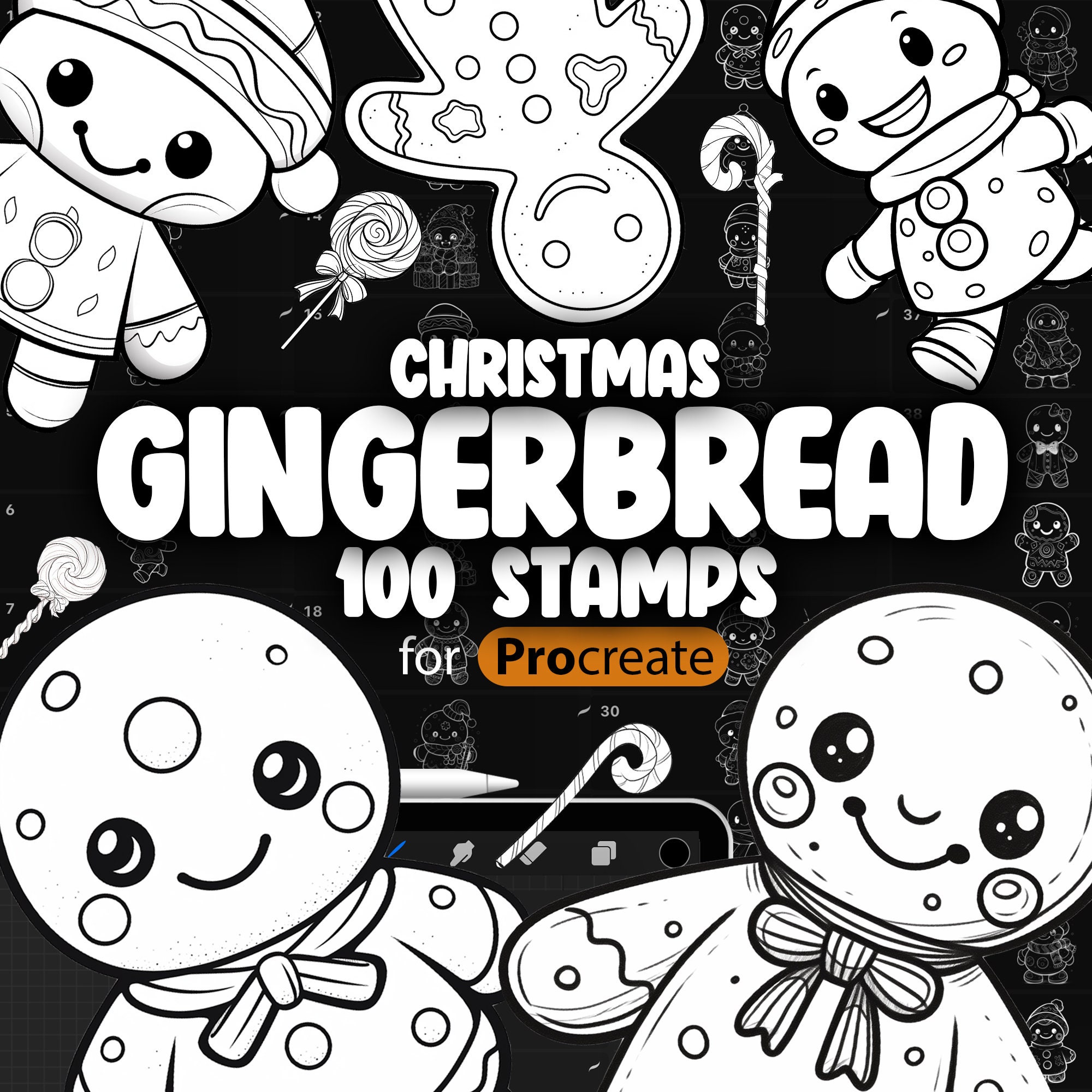 Gingerbread Kids Stamp Set – Ink n Splatter
