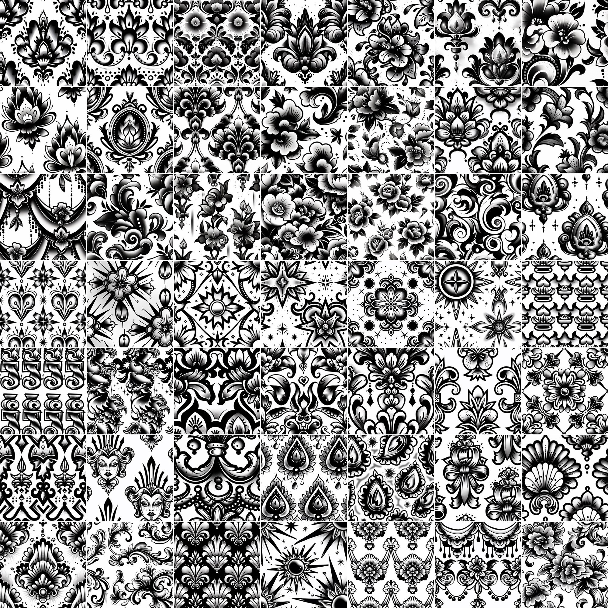 120 Procreate Baroque Pattern Brushes | Baroque Brush for Procreate ...