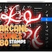80 Procreate Arcane Runes Symbols Stamp Brushes, Runic Alphabets Stamps ...