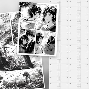 Puede incluir: P&aacute;ginas de manga en blanco y negro con ilustraciones de personajes en un entorno rom&aacute;ntico. Las p&aacute;ginas est&aacute;n numeradas 29, 38, 39, 40, 41 y 42.