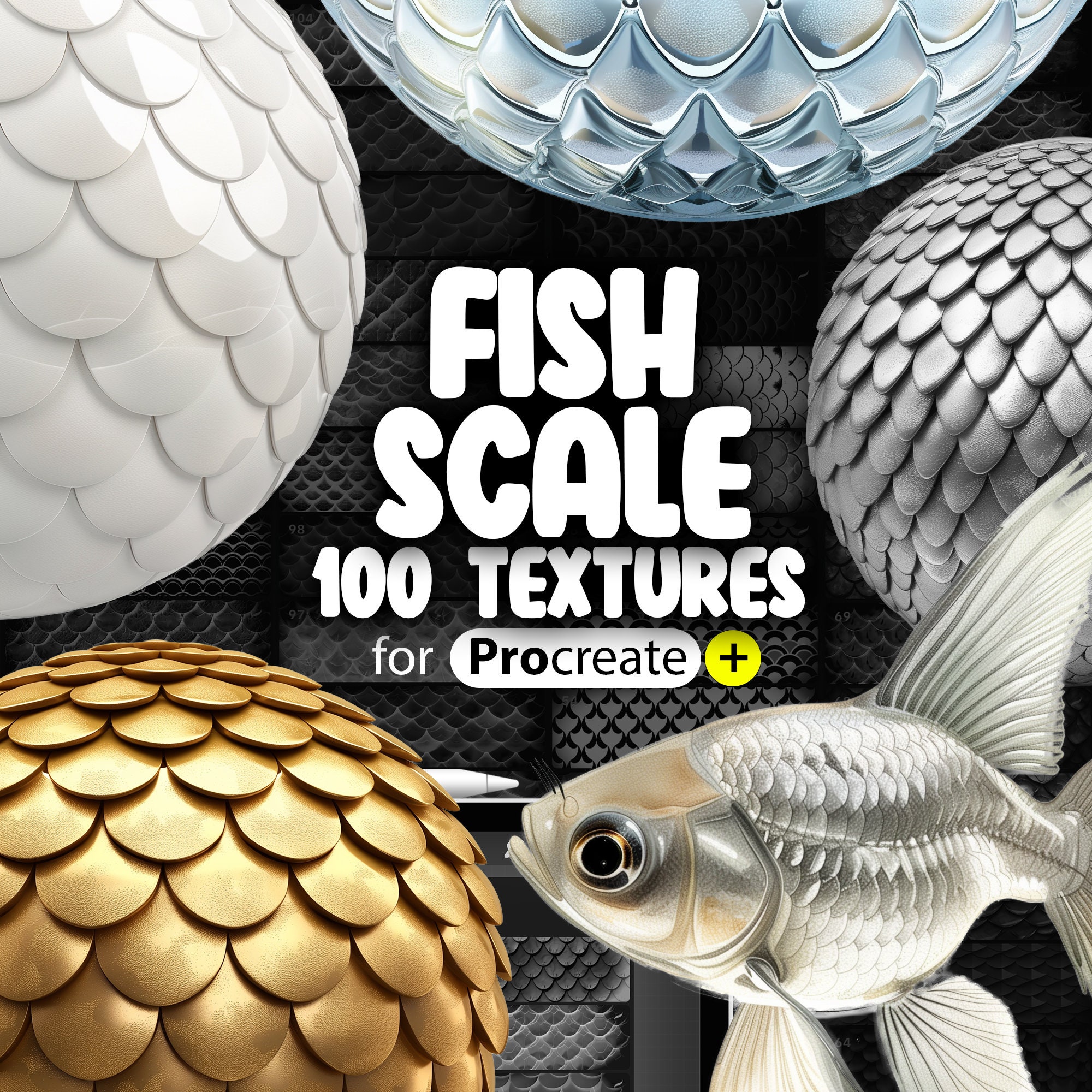 Textural Fish Activity Fish Scale Texture Art