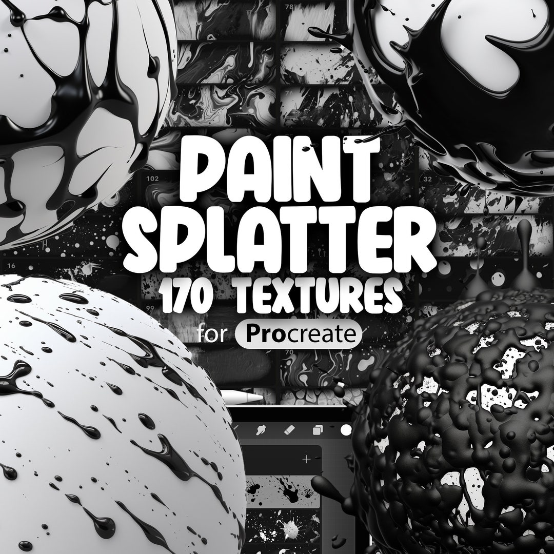 20 Procreate Paint Splatter Texture Brushes Procreate Paint Splash