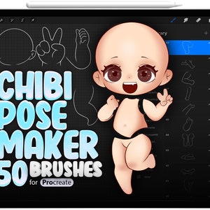Procreate Chibi Base Chibi Pose Anime Chibi Stamp Guide Chibi Reference  Chibi Doll Procreate Pose Female Character Template P2U Base -  Norway