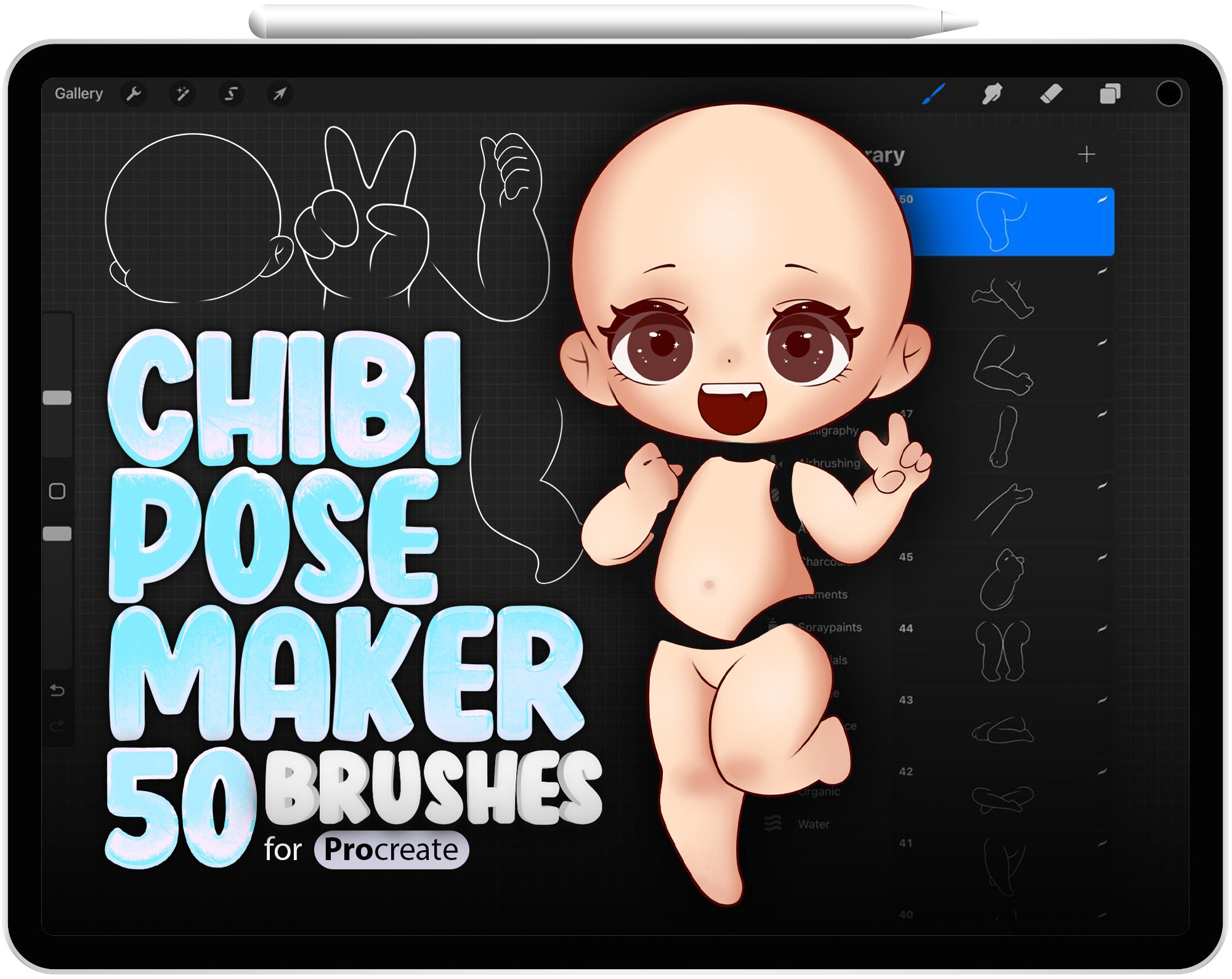 10 Cute Kawaii HD Chibi Bases DIY Anime Poses Layered PSD -  Sweden