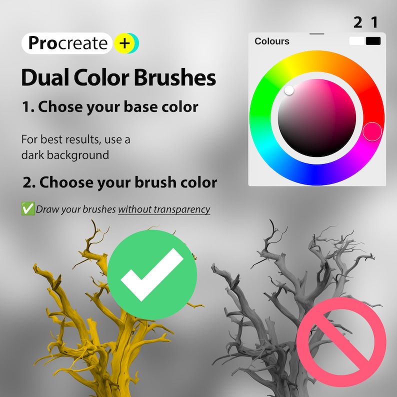 100 Procreate Trees Constructor Stamp Brushes | Procreate Dead Trees ...