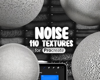110 Procreate Noise Textures | Procreate Grain Textures