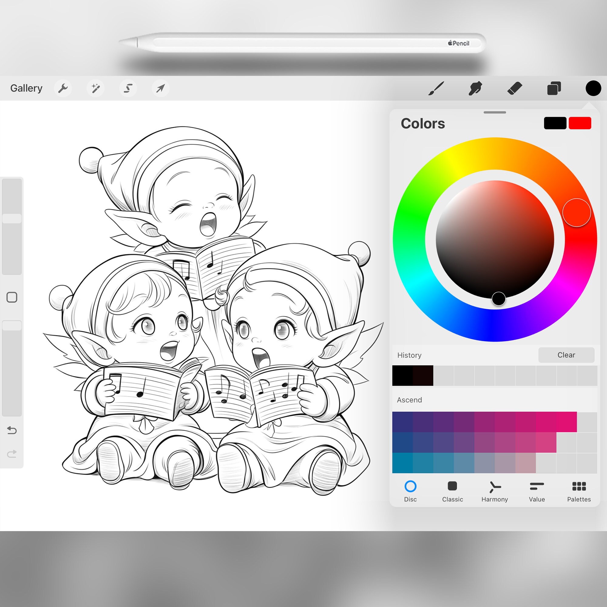 100 Procreate Christmas Elves Stamps | Photoshop Xmas Elf Brushes ...