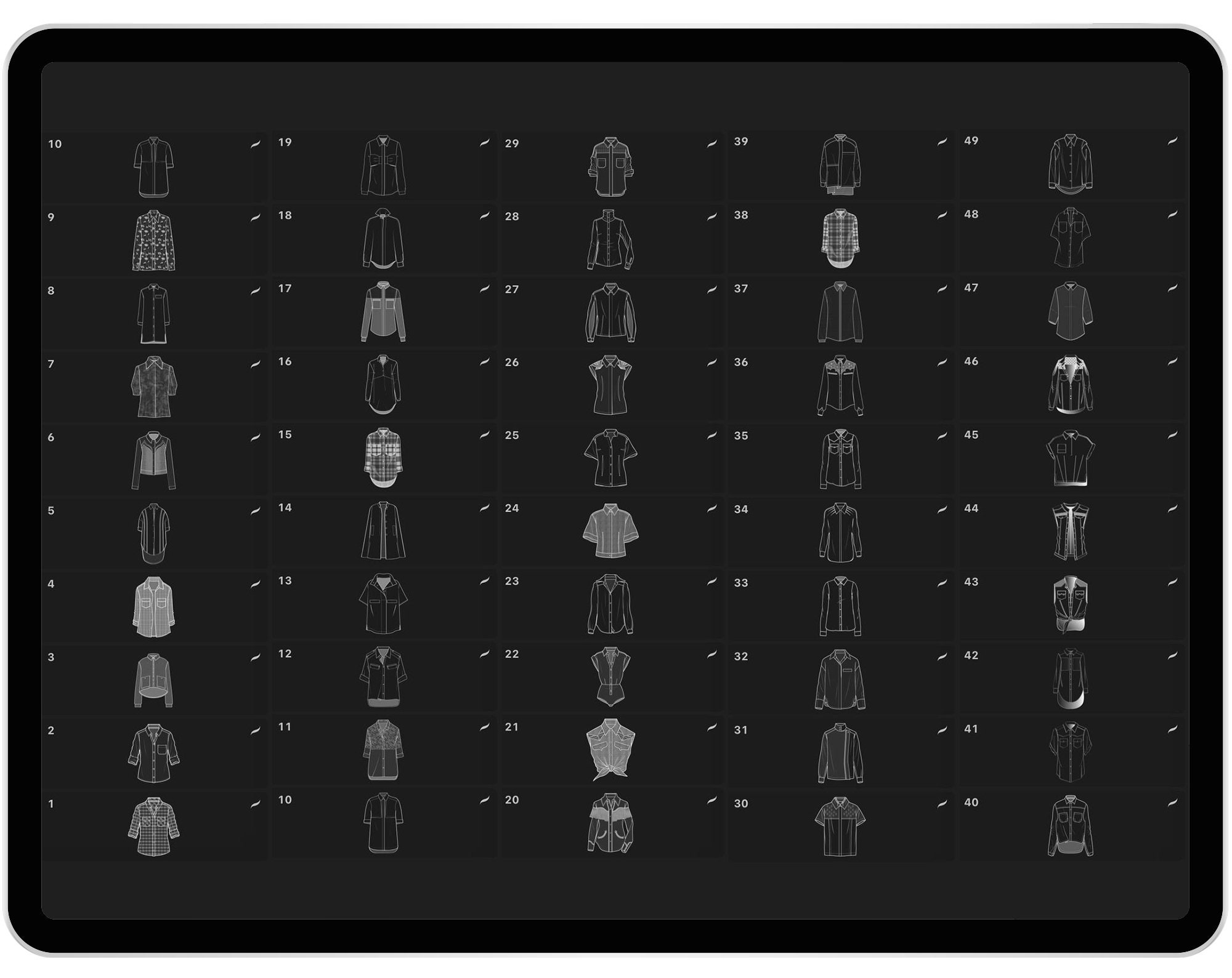 49 Procreate Shirts Stamp Brushes Procreate Clothing Stamp Etsy