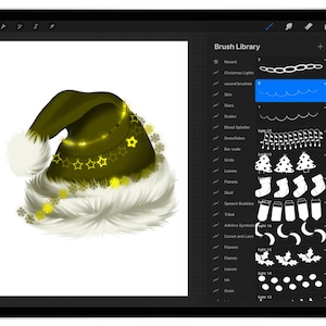 30 Procreate Christmas Lights Brushes, Procreate Xmas Lights Brushes ...