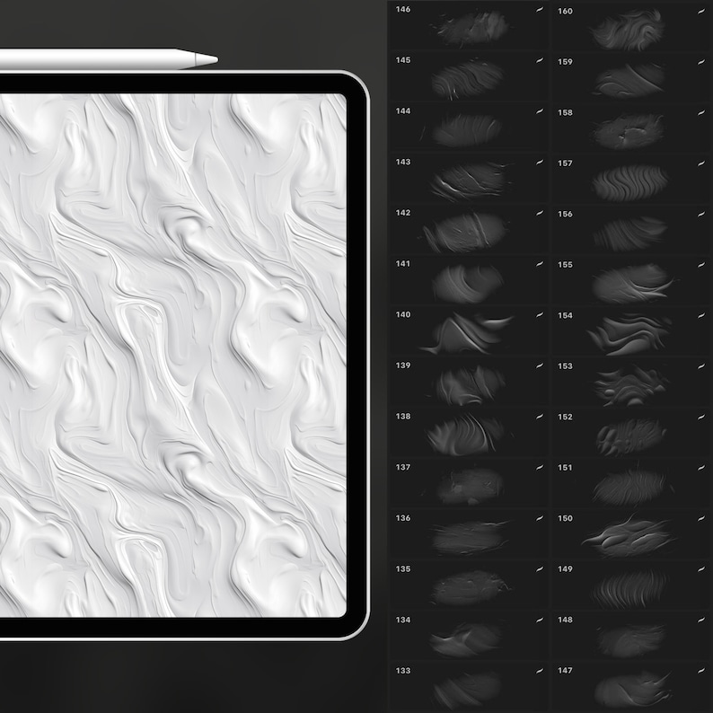 160 Procreate Oil Paint Textures | Realistic Oil Paint Effect Procreate ...