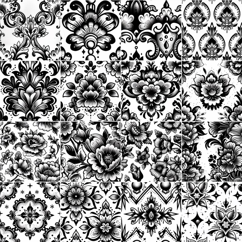 120 Procreate Baroque Pattern Brushes | Baroque Brush for Procreate ...