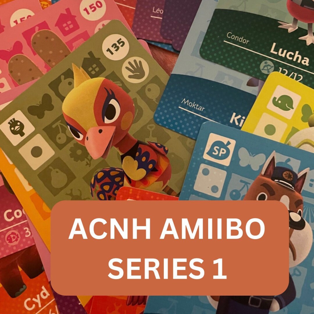 ACNH Amiibo Cards Series 1 check Description for Available Etsy