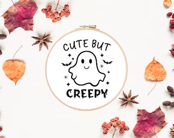 Ghost Embroidery Pattern | Halloween Embroidery Pattern | Spooky Embroidery | Hand Embroidery | Digital Embroidery Download Printable PDF