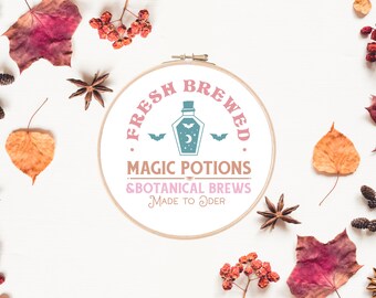 Witch Embroidery Pattern | Halloween Embroidery Pattern | Magic Embroidery | Hand Embroidery | Digital Embroidery Download Printable PDF