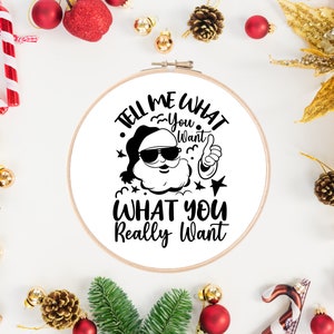 Christmas Embroidery Pattern | Santa Embroidery | Winter Embroidery | Hand Embroidery | Beginner Embroidery | Digital Embroidery PDF