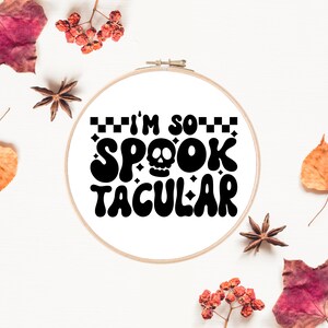 Halloween Embroidery Pattern | Skull Hand Embroidery Pattern | Spooky Embroidery | Digital Embroidery Download | Printable PDF Embroidery
