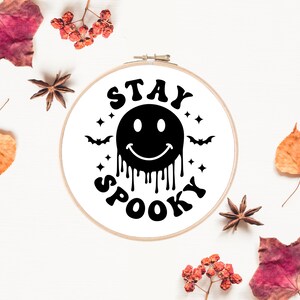 Spooky Embroidery Pattern | Halloween Embroidery Design | Trendy Embroidery | Hand Embroidery | Digital Embroidery Download Printable PDF