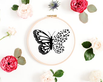 Butterfly Embroidery Design | Beginner Embroidery PDF | Hand Embroidery Pattern | Digital Embroidery Instant Download | Printable Embroidery