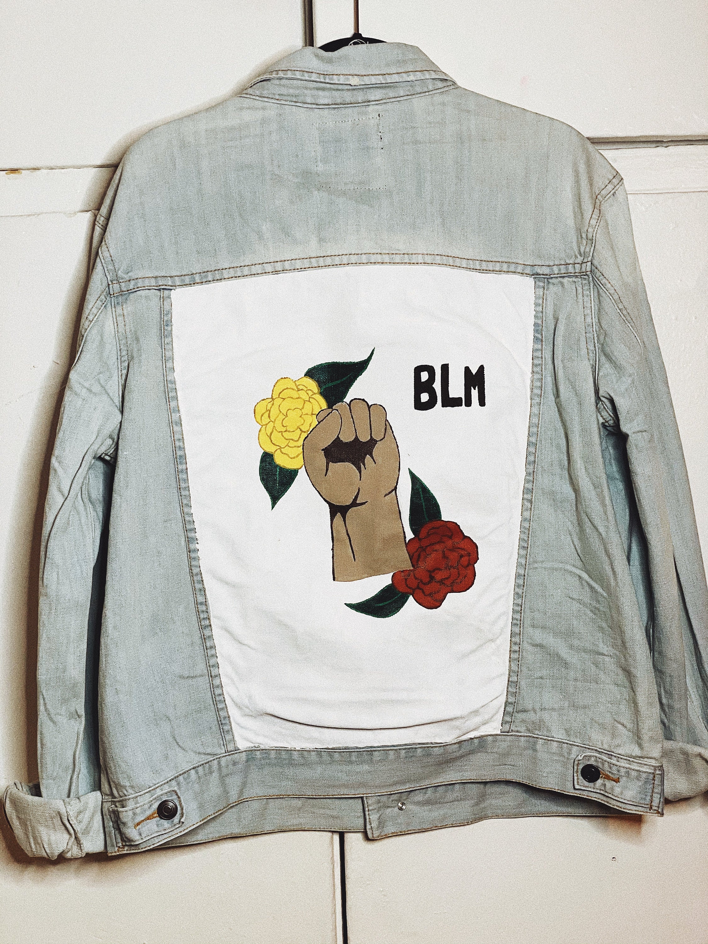 BLM Denim Jacket | Etsy