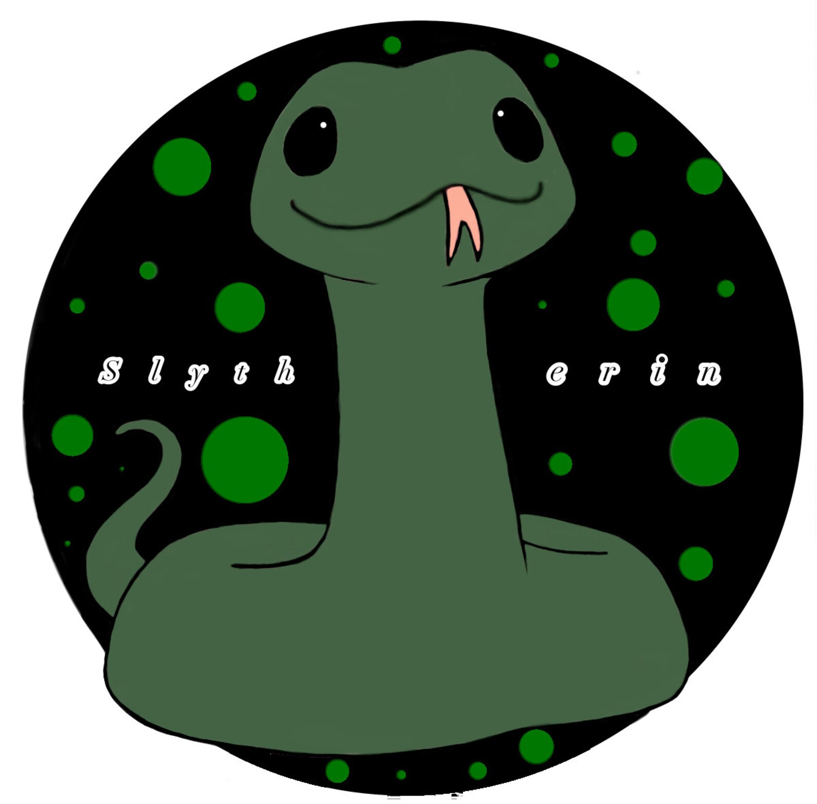 Harry Potter inspired sticker Slytherin Etsy