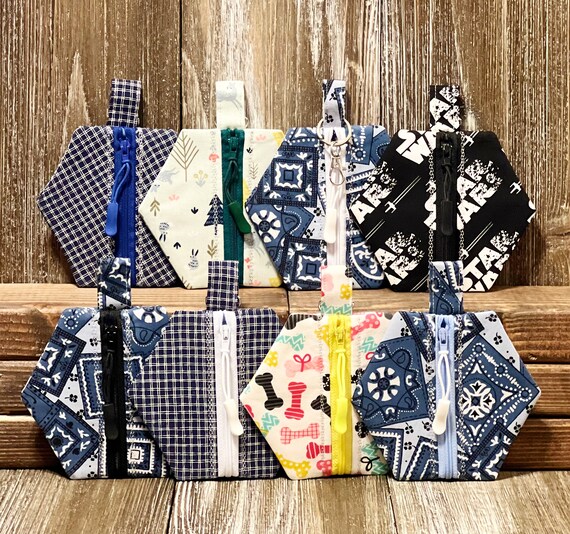 hexagon zipper pouch