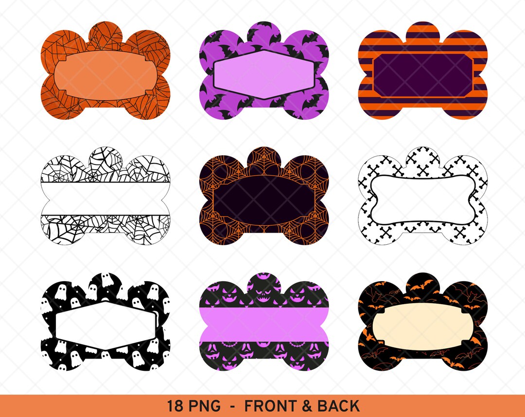 Halloween Dog Tag, Dog Tag Sublimation, Halloween Dog Tags, Dog Tag Template, Dog Tags Png