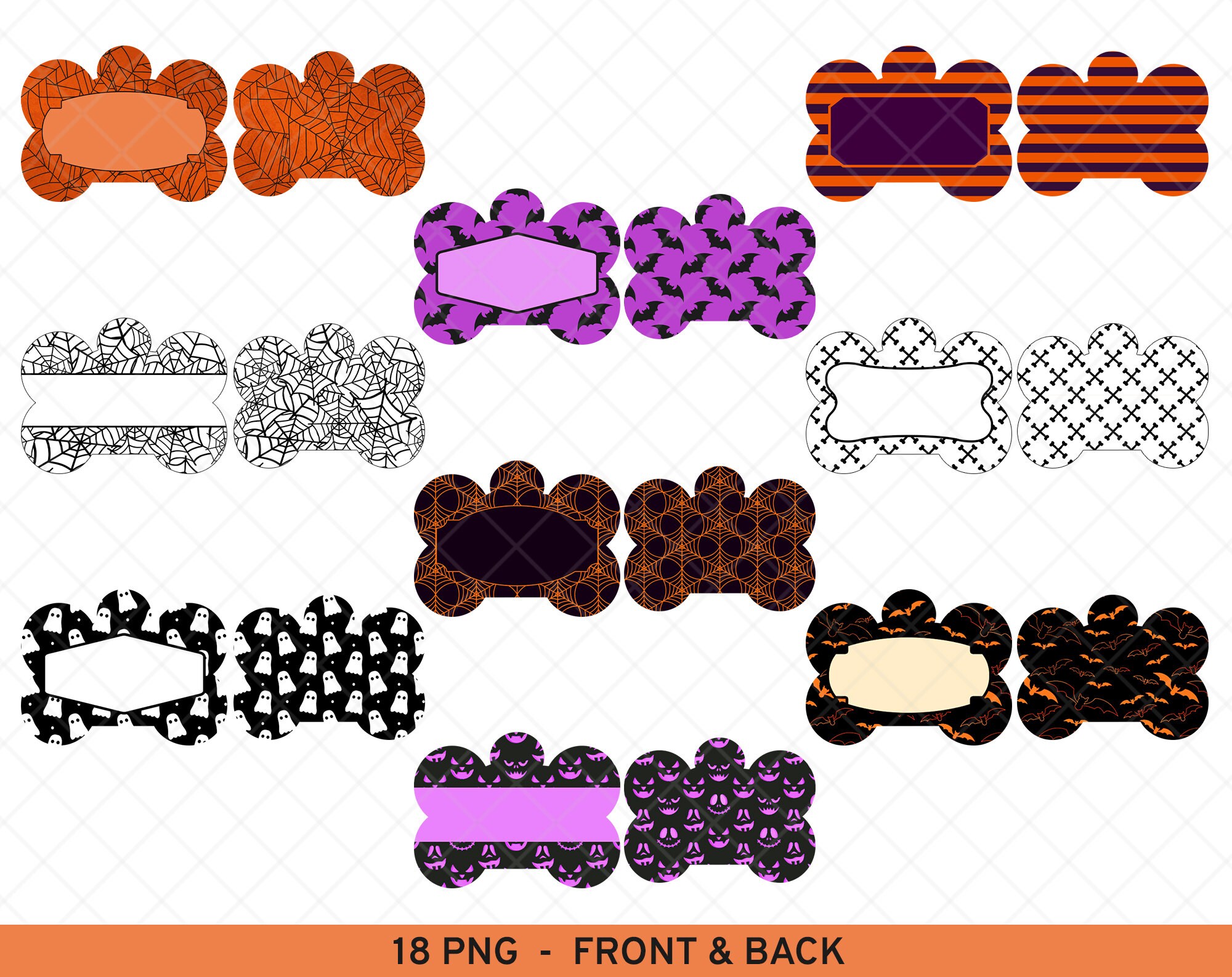 Halloween Dog Tag Dog Tag Sublimation Halloween Dog Tags Etsy