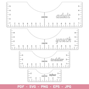 T-shirt Alignment Tool SVG Glowforge Files, Printable PDF, Tshirt Ruler  SVG, Tshirt Centering Tool Svg Cut Files, T Shirt Ruler Guide Files 