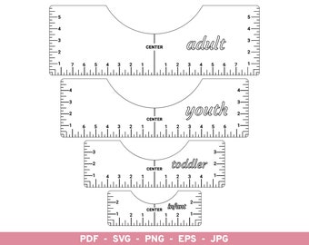 T-shirt Alignment Tool SVG Glowforge Files, Printable PDF, Tshirt Ruler  SVG, Tshirt Centering Tool Svg Cut Files, T Shirt Ruler Guide Files 