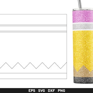 Pencil Burst Tumbler Template, Burst Tumbler Wrap, Teacher Tumbler svg Wrap, Tumbler Burst Epoxy 20 oz, Pencil Tumbler Wrap, Glitter Tumbler