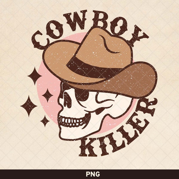 Cowboy Killer png, Retro Halloween Design, Western Halloween Sublimation, Vintage Halloween png, Halloween Cowboy Sublimation