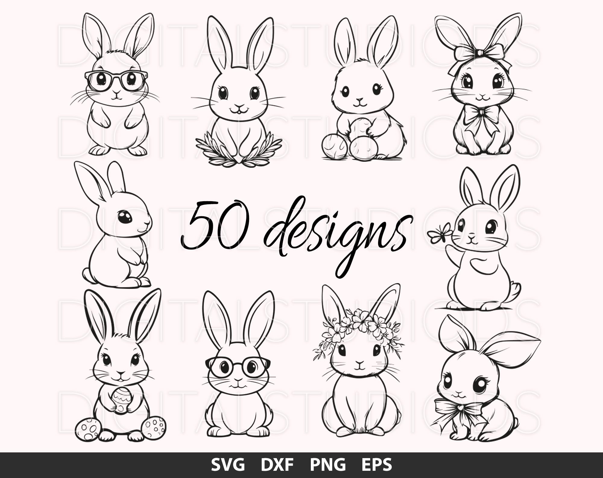 ②Rabbit-PaperCutting- Gridded Paper Pad - 17