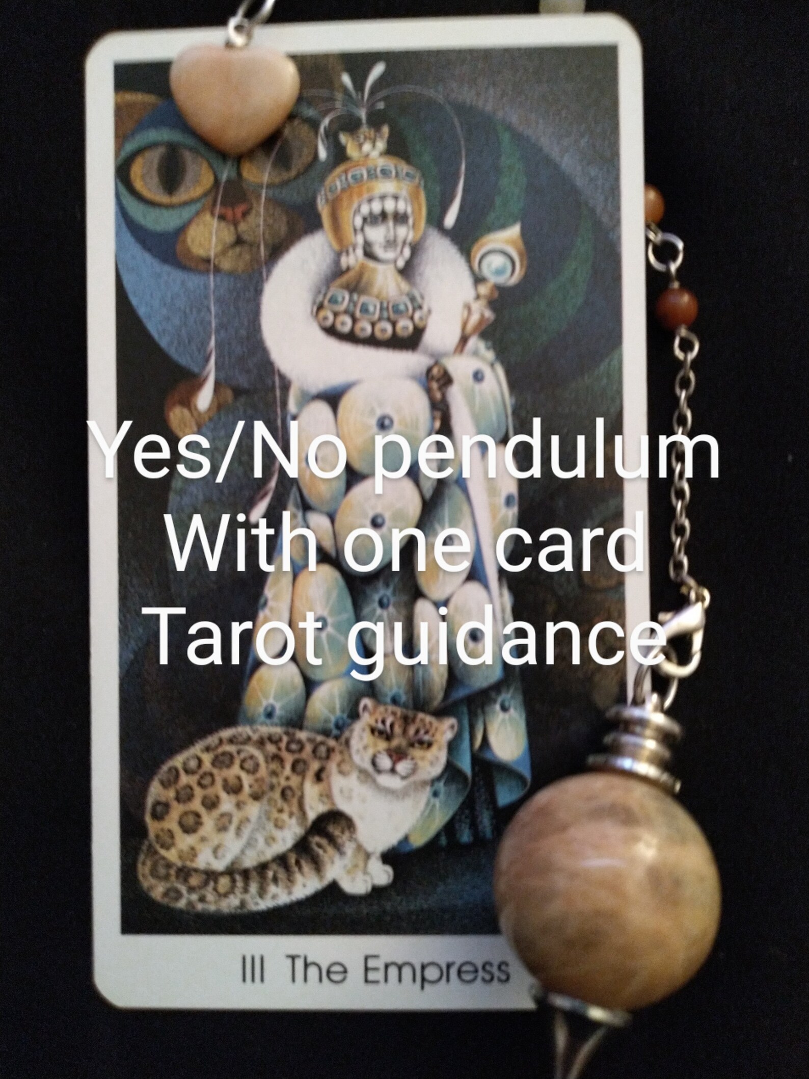 Yes/No Pendulum reading with one card Tarot guidance Etsy