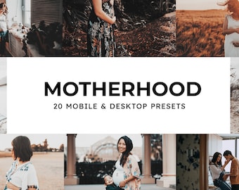 20 Lightroom Presets - Maternity, Motherhood, Pregnant Instagram, lifestyle presets, Lightroom Desktop/Mobile Presets Last Minute Gifts Mom