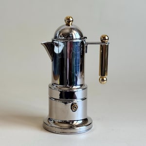 RARE Vintage Stovetop Moka Pot "Kontessa" with Magnetic Bottom (for induction), VEV Viganò, Made in ITALY, Collectible Coffee Maker (1 cup)