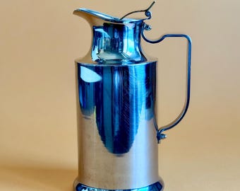 RARE Vintage Carafe, in Stainless Steel, 80s, Manufactured by "Balzano", Made in Italy, Vintage Thermo Jug, Girt for New Home