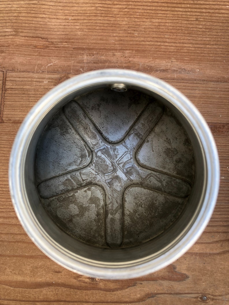 LARGE Vintage VEV Stovetop Moka Pot 12 cups, in Aluminum, 80s