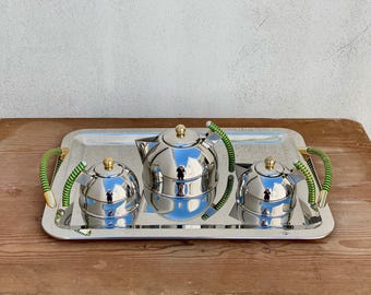 Hold/oneida Mediterranean 18/8 Stainless Tea Set + Monterey