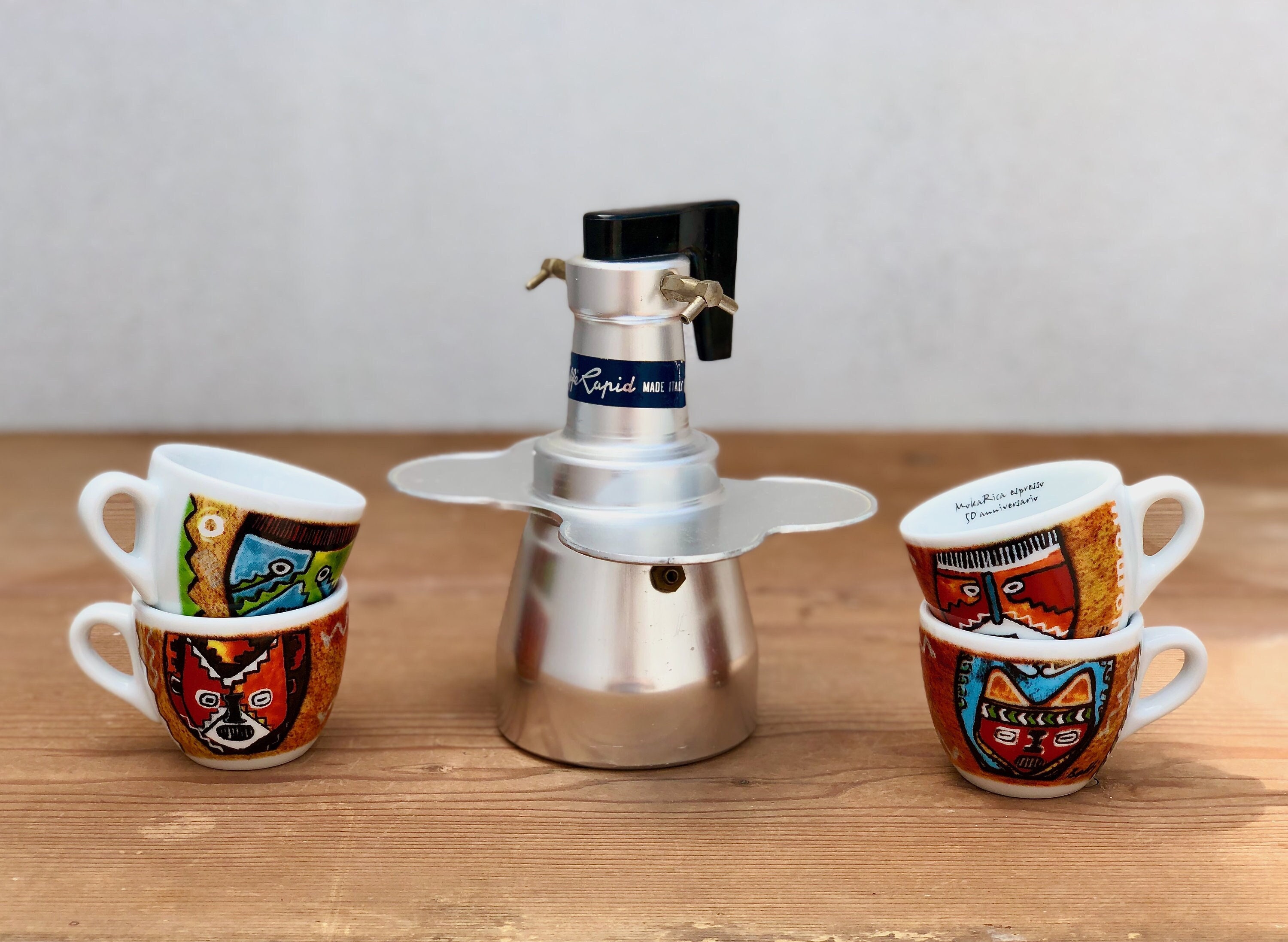 Cafetera 9 Tazas para Estufa Moka Espresso con Percolador Acero Inoxidable  Rojo