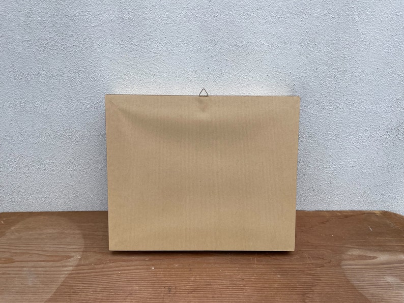 Small Vintage Oil Painting, With Italian Landscape, in Wooden Frame